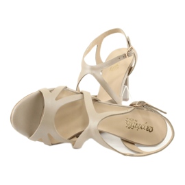 Women's sandals beige pearl Espinto S339 / 32 4