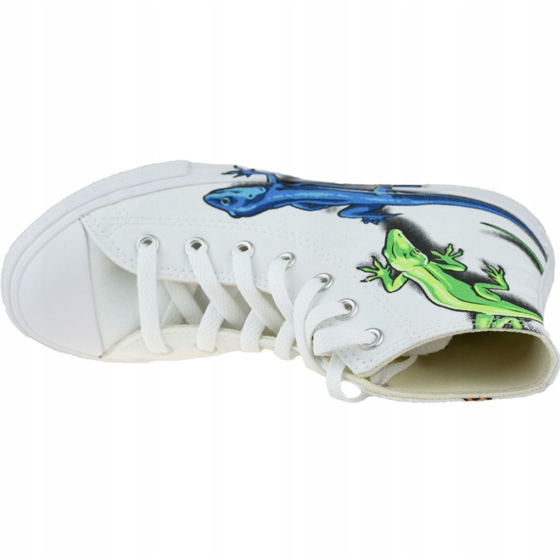 Converse Lizards Chuck Taylor All Star High Kids 667943C white grey 2