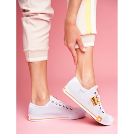 Women's Sneakers Big Star Openwork White FF274035 1