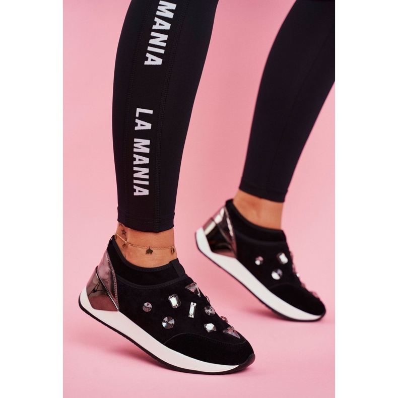 SEA Women's Sport Shoes With Crystals Black Todo 1