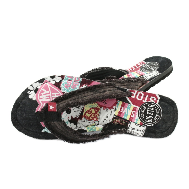 Jeans Big Star 274A124 flip-flops black multicolored 3