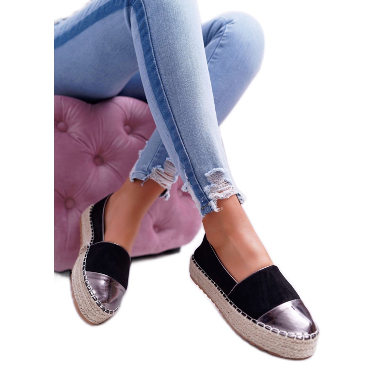 Women's Espadrilles Black Ringer Platform yellow 3