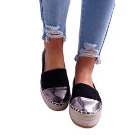Women's Espadrilles Black Ringer Platform yellow 2
