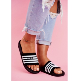 Women's Slippers Big Star Black FF274A353 white 1 Women's Slippers Big Star Black FF274A353 white 1