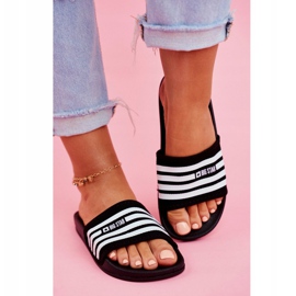 Women's Slippers Big Star Black FF274A353 white 2 Women's Slippers Big Star Black FF274A353 white 2