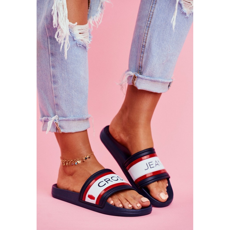 Women's Slippers Cross Jeans Navy Blue FF2R4160C 1 Women's Slippers Cross Jeans Navy Blue FF2R4160C 1