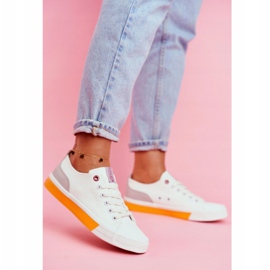 Women's Sneakers Cross Jeans White Orange FF2R4043C 1 Women's Sneakers Cross Jeans White Orange FF2R4043C 1