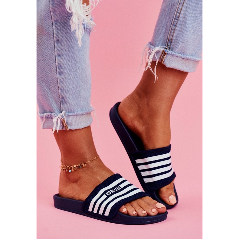 Women's Slippers Big Star Navy Blue FF274A356 1 Women's Slippers Big Star Navy Blue FF274A356 1