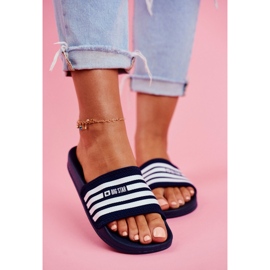 Women's Slippers Big Star Navy Blue FF274A356 2 Women's Slippers Big Star Navy Blue FF274A356 2
