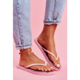 Women's Slippers Flip-flops Big Star Pink FF274A304 2