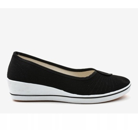 Black sneakers, wedge sneakers K-1-001 2