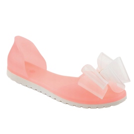 Pink Meliski sandals with a bow S5-35 1