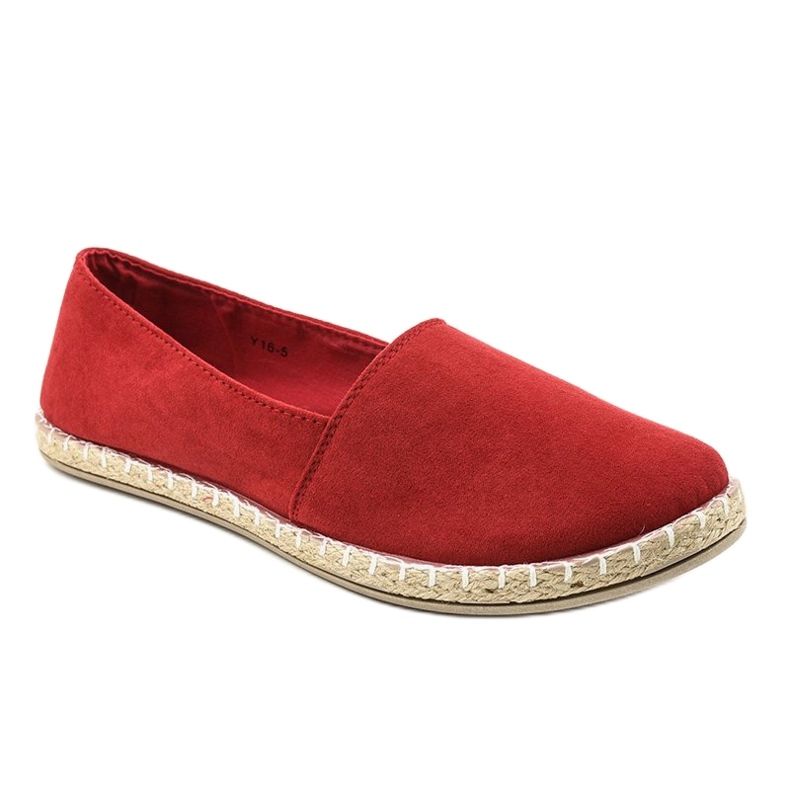 Red slip-on espadrilles Y16-5 1