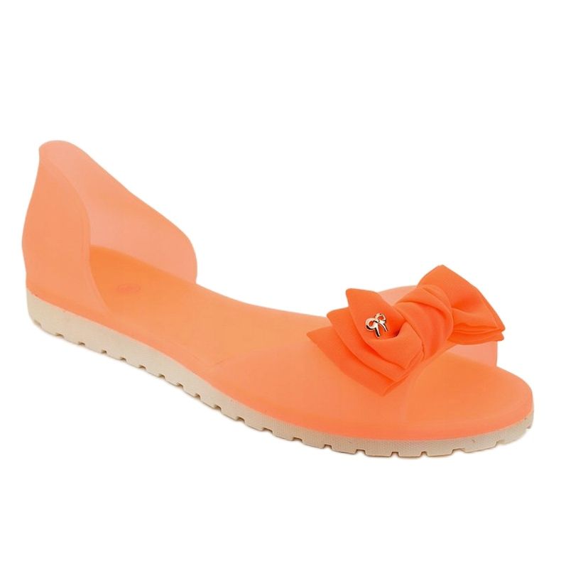 Orange Meliski sandals with DT1-16 bow 1
