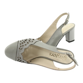 Openwork Sandals for women Gregors 771 gray grey 4