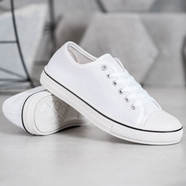 SHELOVET Classic tied Sneakers white 1