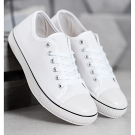 SHELOVET Classic tied Sneakers white 1