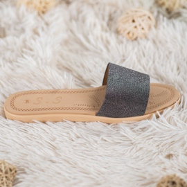 Small Swan Slippers With Glitter black multicolored 2