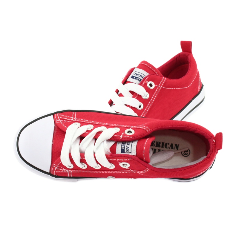 American Club Red American LH23 tied sneakers ['red'] 6