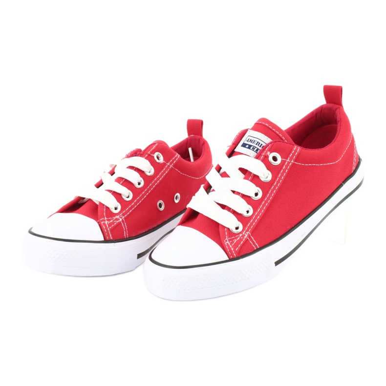 American Club Red American LH23 tied sneakers ['red'] 4