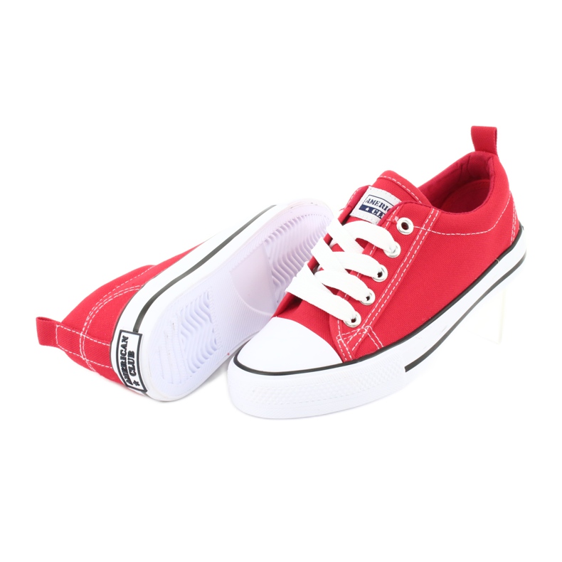 American Club Red American LH23 tied sneakers ['red'] 5
