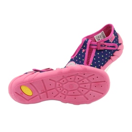 Befado children's shoes 110P362 navy blue pink 5