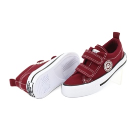 American Club Burgundy Velcro sneakers American LH39 red 3 American Club Burgundy Velcro sneakers American LH39 red 3
