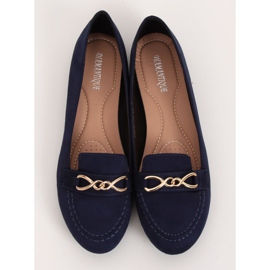 Women's navy blue loafers 2S2018-157 D.BLUE 1