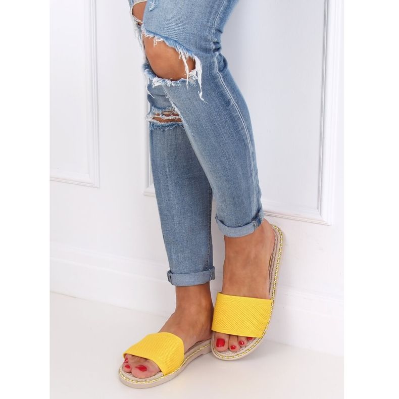 Women's honey slippers 35-185 Yellow 1
