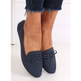 Women's navy blue loafers 98-30 DK.BLUE 1