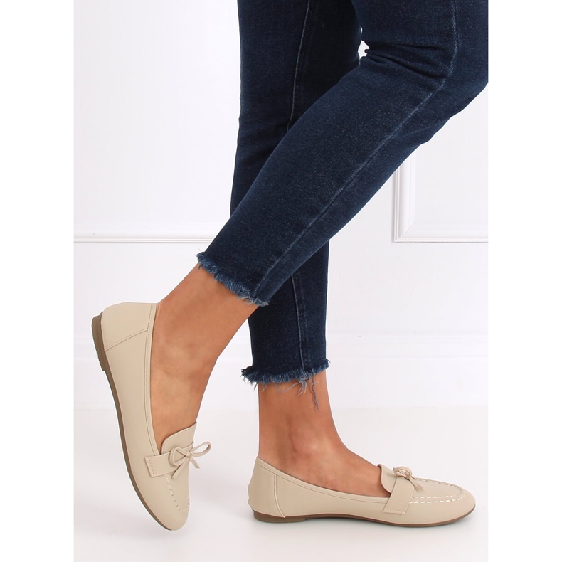 Women's beige loafers 98-30 Beige 1 Women's beige loafers 98-30 Beige 1