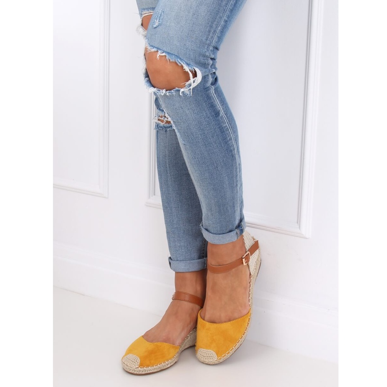 Espadrilles on wedges honey S-820 Yellow 1