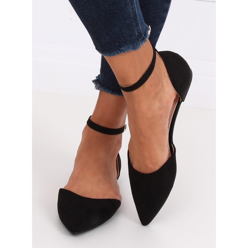 Black HD-100 Black cut ballerinas 1 Black HD-100 Black cut ballerinas 1