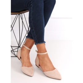 HD-100 Beige cut out ballerinas 1