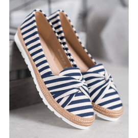 Filippo Slip-on Shoes With Stripes white blue 1