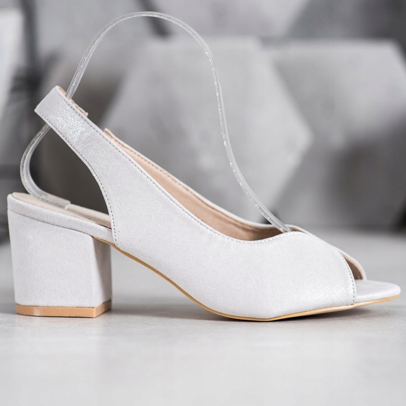 Filippo Casual high heeled sandals grey 2