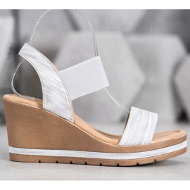 Sea Elves Stylish wedge sandals grey 2