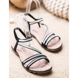 Camo Comfortable Slip On Sandals black 1