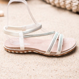 Camo Comfortable Slip On Sandals white 1