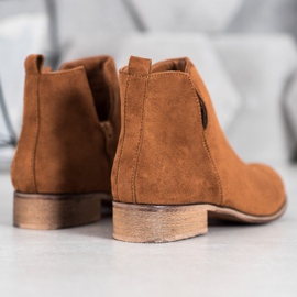 Evento Suede Booties brown 1