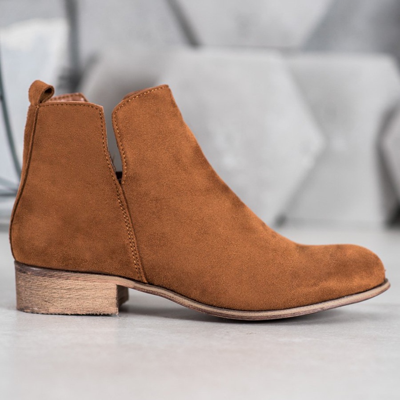 Evento Suede Booties brown 2