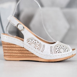 Evento Openwork Sandals With Eco Leather grey 2