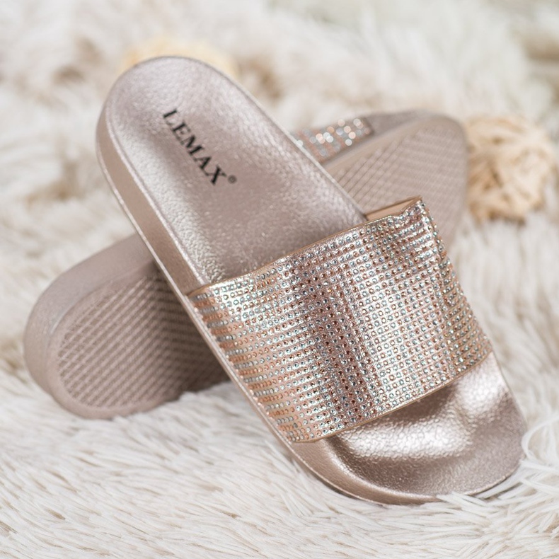 Lemax Golden Slippers With Cubic Zirconia 1