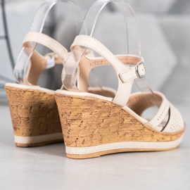 GOLL Wedge Sandals With Eco Leather brown 2