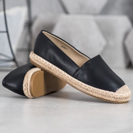 SHELOVET Light eco leather espadrilles black 2 SHELOVET Light eco leather espadrilles black 2