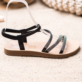 Sea Elves Elegant Slip-On Sandals black 1