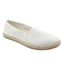 Silver slip-on espadrilles D1K-19 grey 1