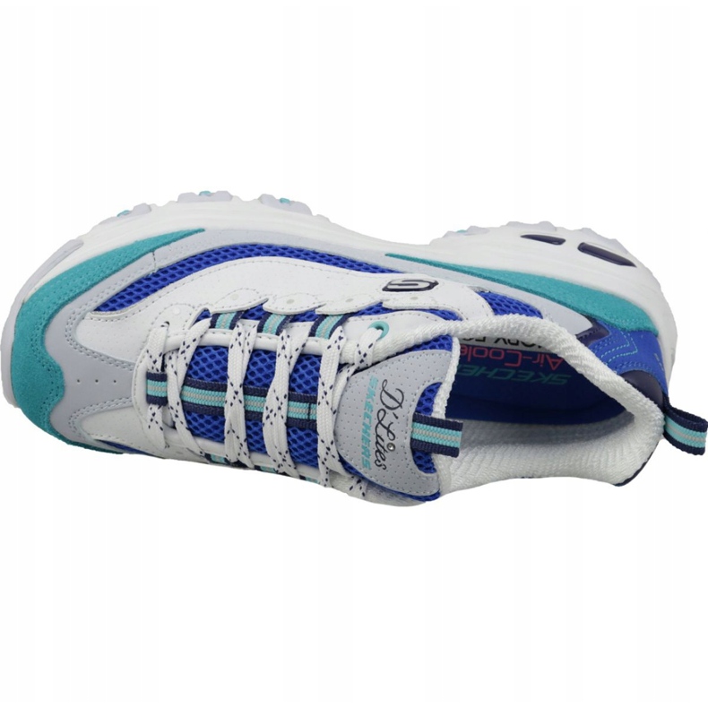 Skechers D'Lites Second Chance W 13146-WBL white blue multicolored 2