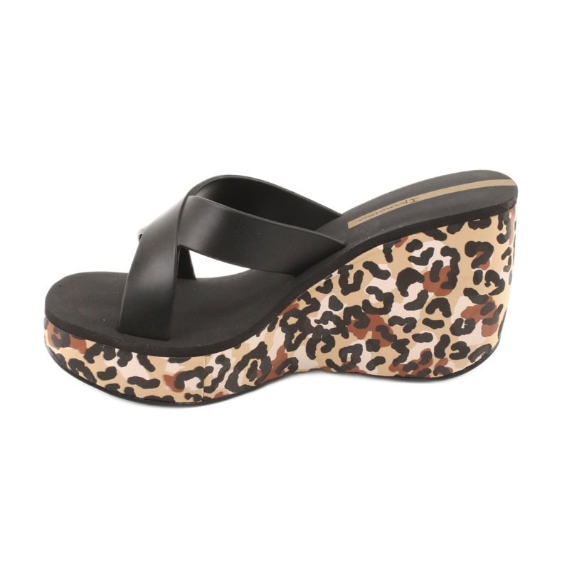 Ipanema 82856 women's wedge slippers brown black 1
