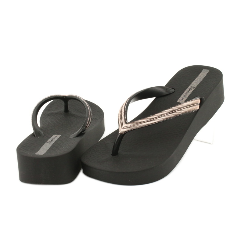 Ipanema 82764 wedge sandals black yellow 3